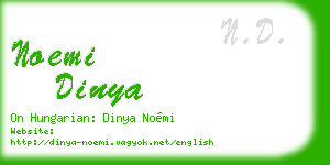 noemi dinya business card